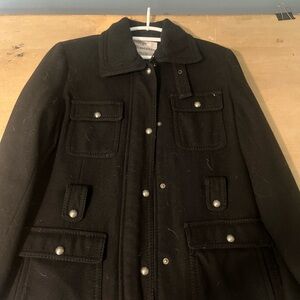George Simonton Black Military Field Jacket